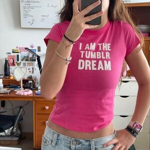 NWT Mayfair Group I Am The Tumblr Dream Tee | Women’s Graphic Statement T-Shirt